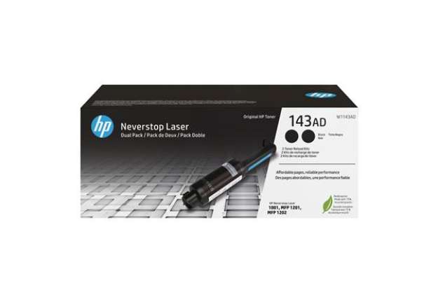Immagine di Hp - Conf. 2 pezzi Kit di ricarica Toner originale - 143AD - Nero - W1143AD - 2.500 pag