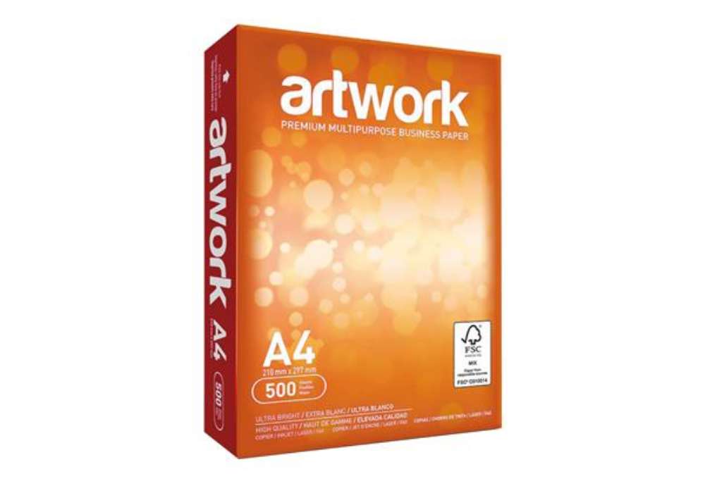 Immagine di Carta da fotocopie Bianca Art Work - A4 - 75 gr - risma da 500 fogli - Lecta - ordine DRP max 25 ris