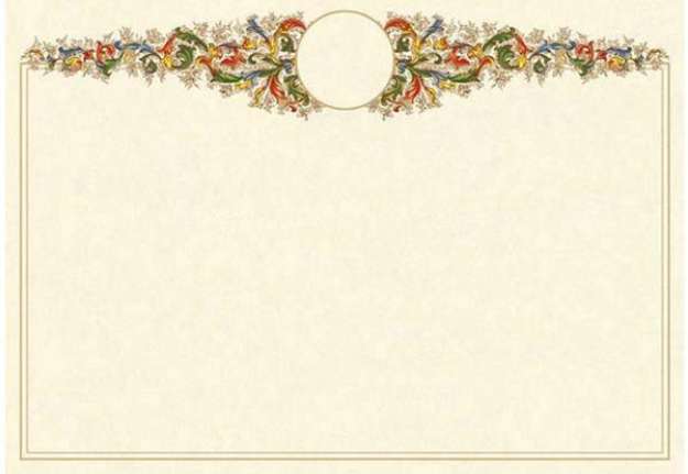 Immagine di Diplomi in pergamena - stampa offset - A4 - 160 gr - avorio - Kartos - conf. 10 pezzi