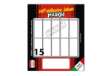 Immagine di Etichette adesive - in carta - permanenti - 46 x 20 mm - 15 et/fg - 10 fogli - bianco - Markin