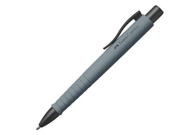 Immagine di Penna a sfera a scatto Poly Ball - Punta 0,7 mm - fusto grigio pietra - Faber-Castell
