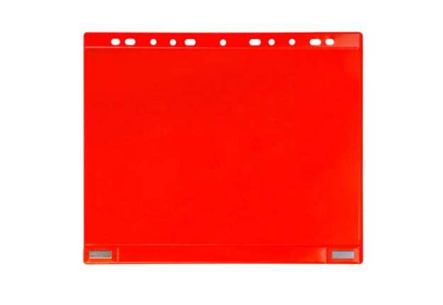 Immagine di Buste forate - per supporti magnetici ad anelli - A4 - rosso - Djois - conf. 5 pezzi