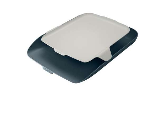 Immagine di Vaschetta portacorrispondenza - con vassoio organizer Cosy - grigio - Leitz