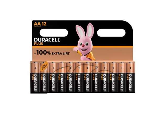 Immagine di Pila Stilo AA - Plus 100 - Duracell - blister 12 pezzi