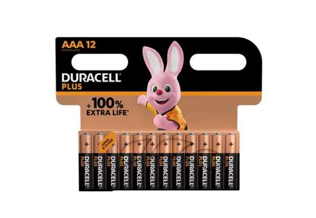 Immagine di Pila MiniStilo AAA - Plus 100 - Duracell -  blister 12 pezzi