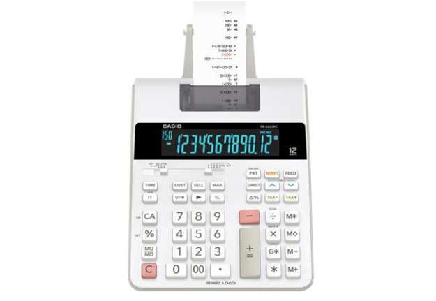 Immagine di Calcolatrice scrivente FR-2650RC - 12 cifre - 31,3 x 19,5 x 6,47 cm - bianco - Casio