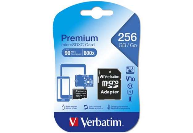 Immagine di Verbatim - Micro SDXC - Con adattatore - 44087 - 256GB