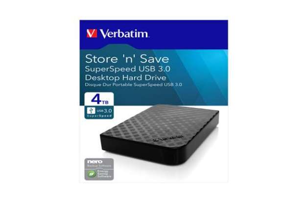 Immagine di Verbatim - HDD Esterno USB 3.0 - 3.5" - 4TB - 47685