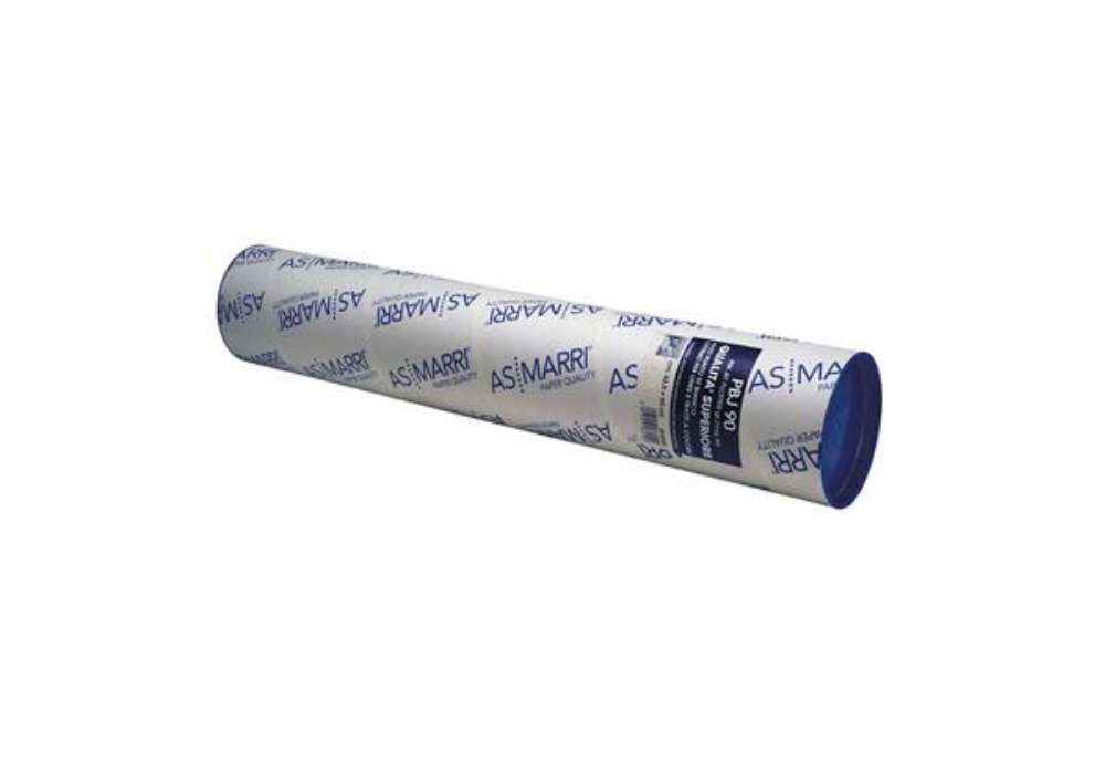 Immagine di Carta plotter PBJ.90S - 360 mm x 50 mt - 90 gr - inkjet - opaca - bianco - As Marri