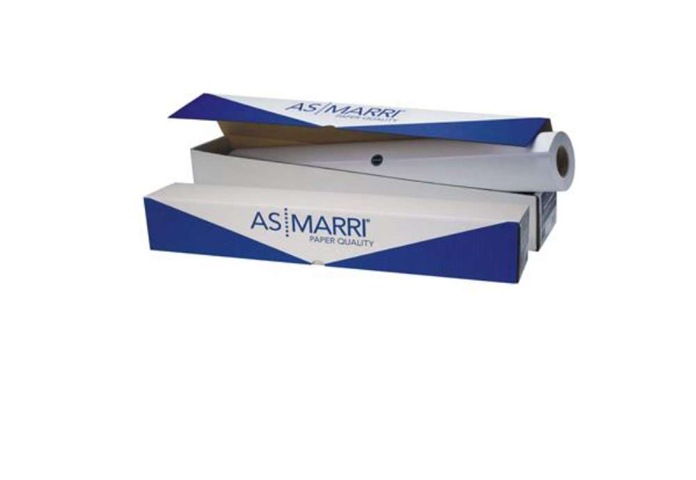Immagine di Carta plotter J.90S - 1067 mm x 50 mt - 90 gr - inkjet - opaca - bianco - As Marri