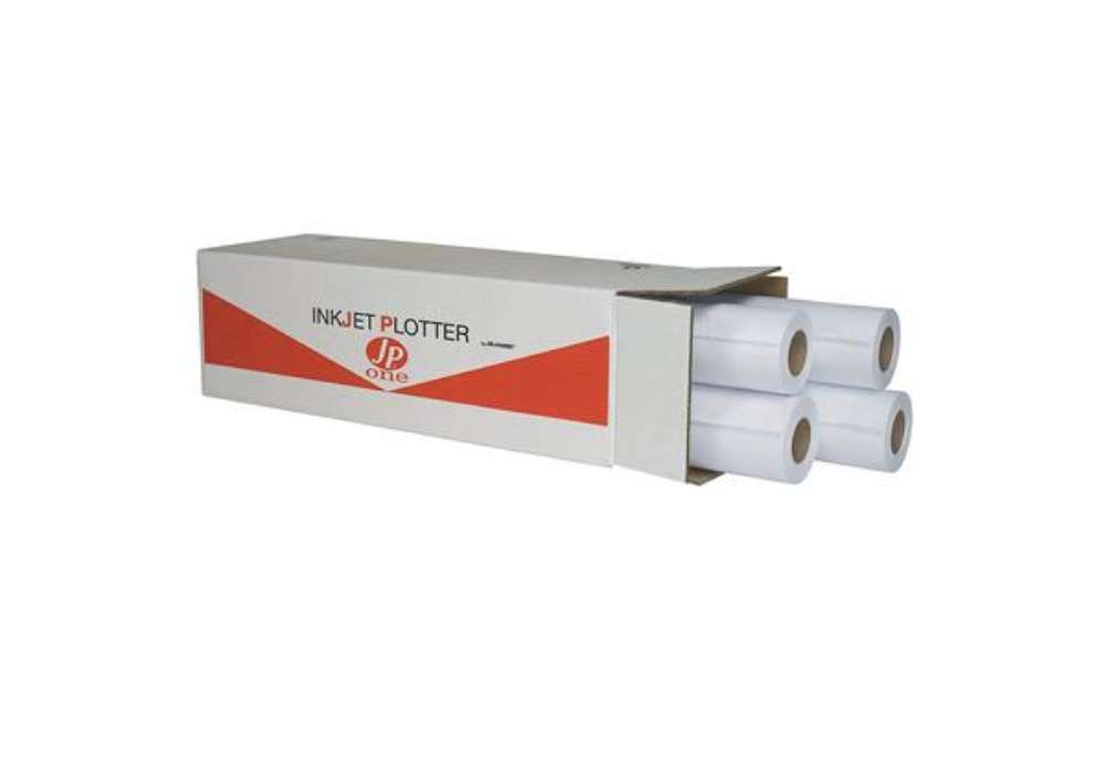 Immagine di Carta plotter JP One P.90M - 625 mm x 50 mt - 90 gr - inkjet - opaca - bianco - As Marri