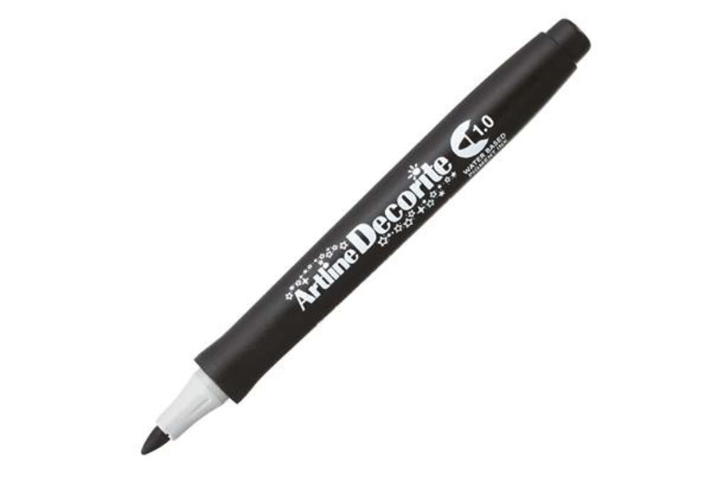 Immagine di Marcatore Decorite - punta tonda - 1.0 mm - nero - Artline