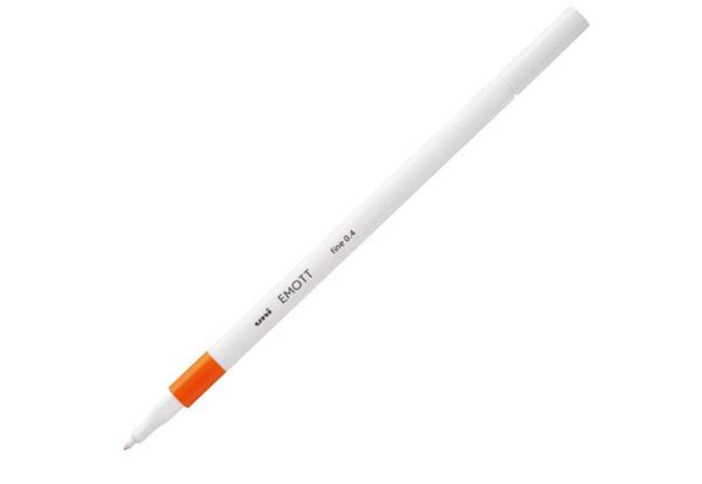 Immagine di Fineliner Emott - tratto 0.4 mm - arancione - Uni Mitsubishi