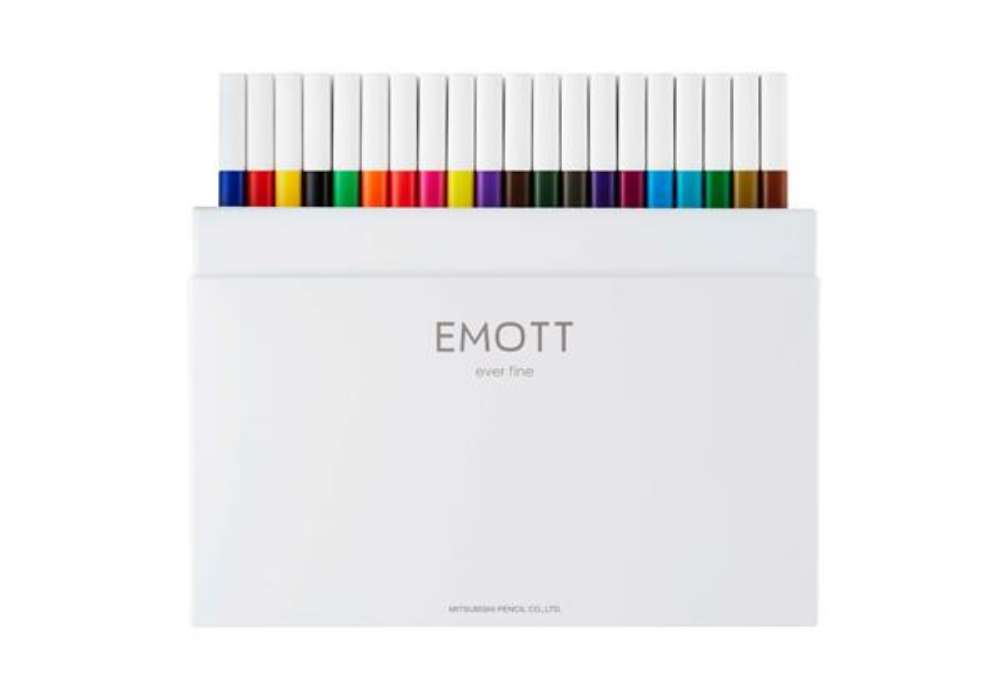 Immagine di Fineliner Emott - tratto 0.4 mm - colori assortiti standard - Uni Mitsubishi - conf. 40 pezzi