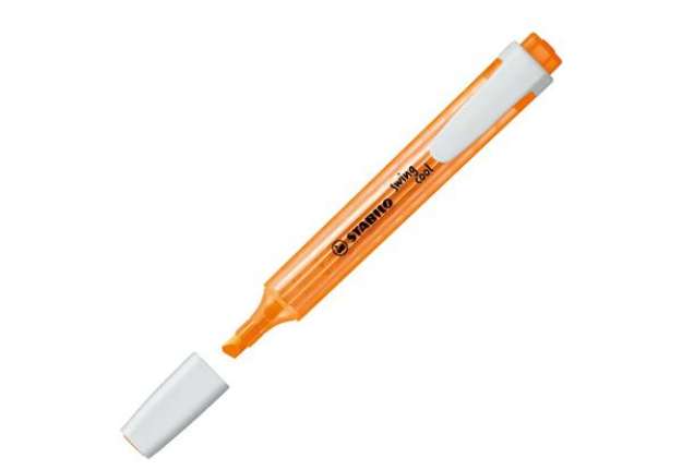 Immagine di Evidenziatore Swing Cool - punta a scalpello - tratto 1 - 4 mm - arancione - Stabilo