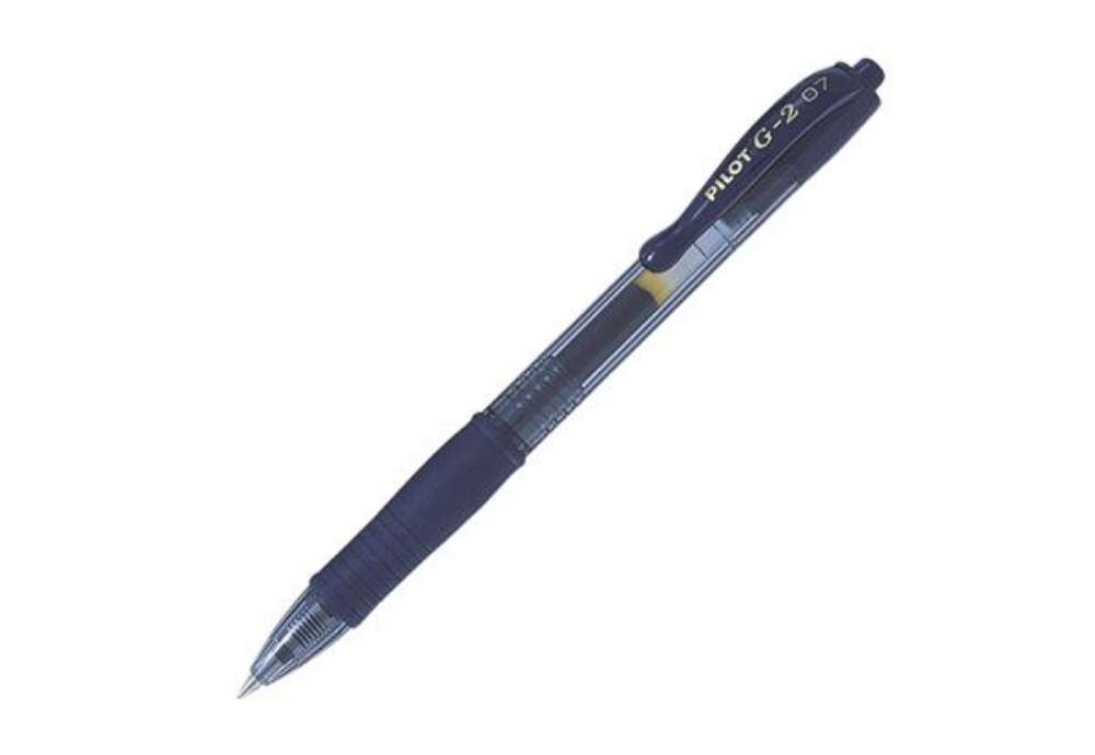 Immagine di Roller gel a scatto G-2+ - punta 0,7mm - blu scuro - Pilot