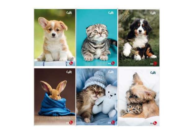 Immagine di Maxiquaderno Cute fantasia - A4 - 40+2 fogli - 80gr - 5mm c/margine - BM