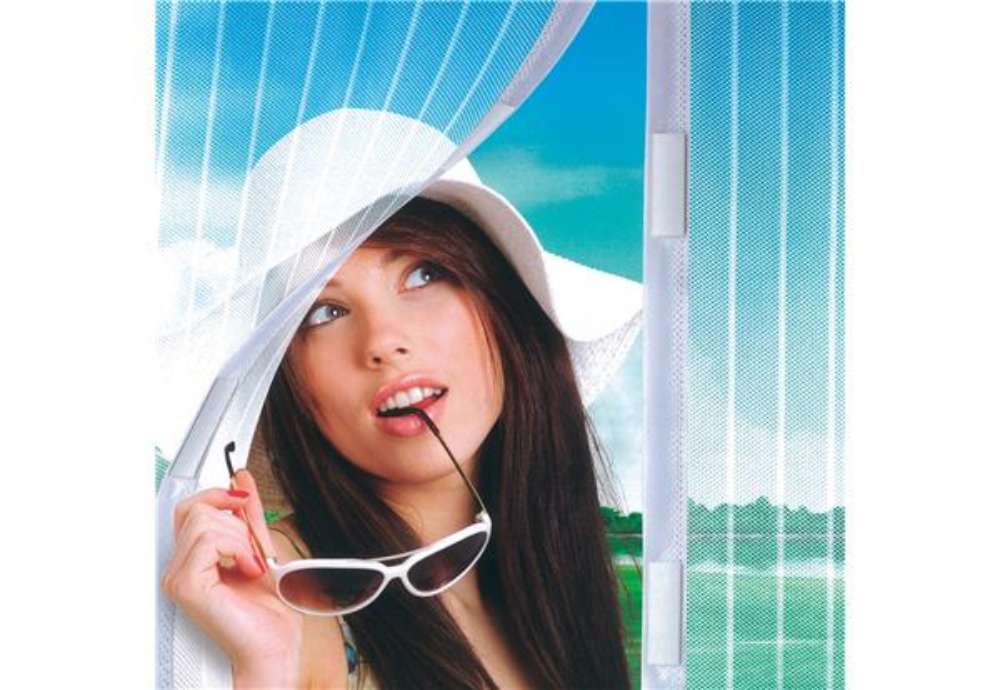 Immagine di Zanzariera a calamita - 230 x 120 cm - bianco - X-Robust