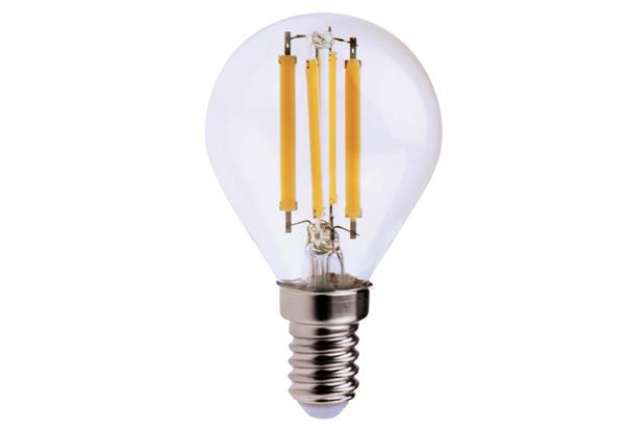 Immagine di Lampada - Led - minisfera - 6W - E14 - 3000K - luce bianca calda - MKC