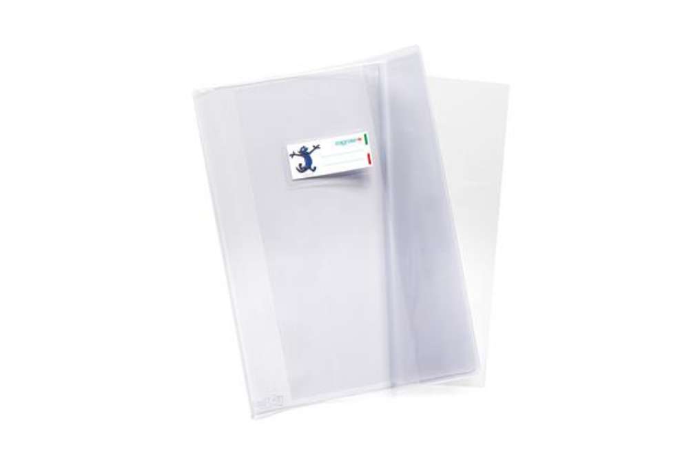 Immagine di Coprimaxi Supercristallo - 21 x 30 cm - PVC - 200 mic - c/alette - neutro trasparente - Colorosa