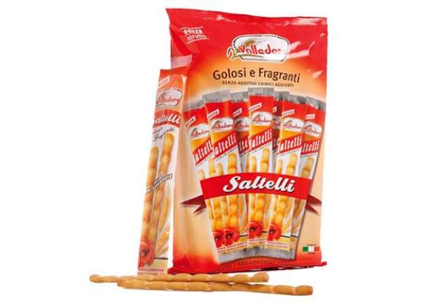 Immagine di Grissini Saltelli - 240 gr - multipack 18 monoporzioni - Valledoro