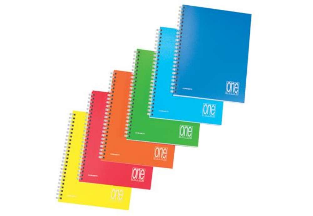 Immagine di Maxiquaderno One Color PP - A4 - 5mm - 80+1 fogli - 80 gr - s/fori - spiralato - Blasetti