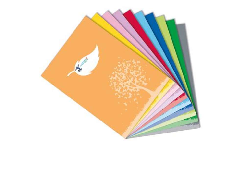Immagine di Coprimaxi Green - 21 x 30 cm - carta - 120gr  - c/tasche - arancione - Colorosa