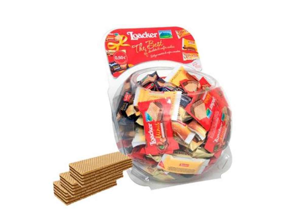 Immagine di Wafer Minis - 700 gr - Loacker - bolle self service da 140 pezzi