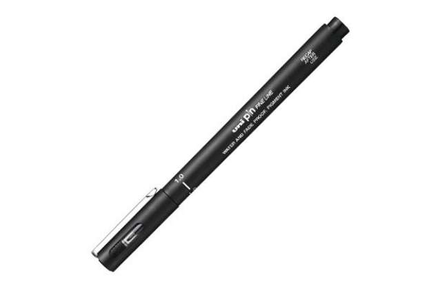 Immagine di Pin fineliner - punta 1.0 mm - nero - Uni Mitsubishi