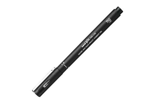 Immagine di Pin fineliner - punta 1.2 mm - nero - Uni Mitsubishi