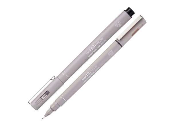 Immagine di Pin fineliner - punta 0.1 mm - grigio chiaro - Uni Mitsubishi