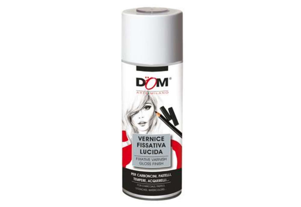 Immagine di Vernice fissativa - lucida - 400 ml - DOM