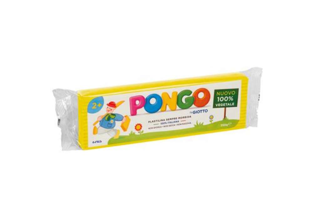 Immagine di Pasta Pongo - panetto 350 gr - giallo - Giotto