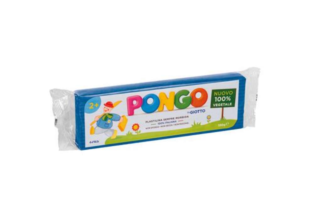 Immagine di Pasta Pongo - panetto 350 gr - azzurro - Giotto
