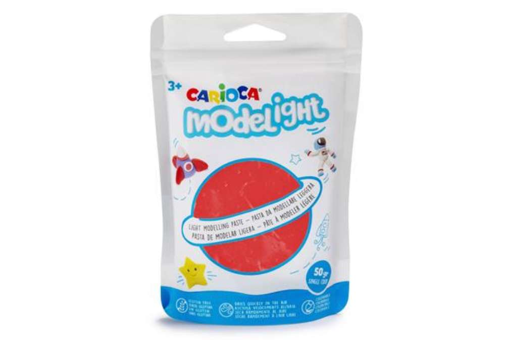 Immagine di Pasta Model Light - 50 gr - rosso - Carioca