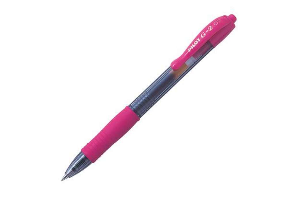 Immagine di Roller gel a scatto G-2+ - punta 0,7mm - rosa - Pilot