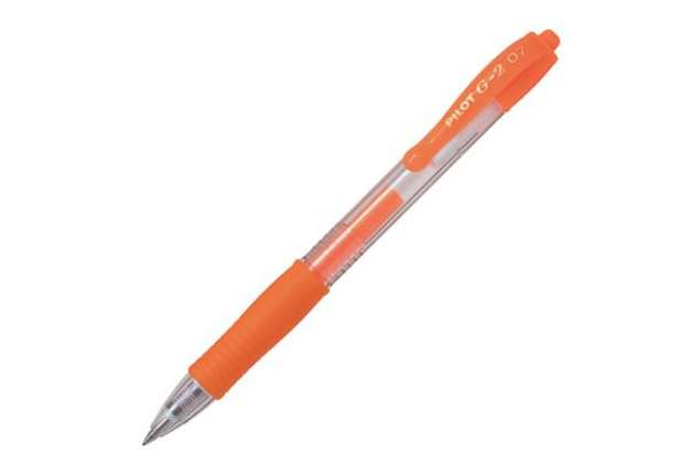 Immagine di Roller gel a scatto G-2 - punta 0,7mm - arancio neon - Pilot