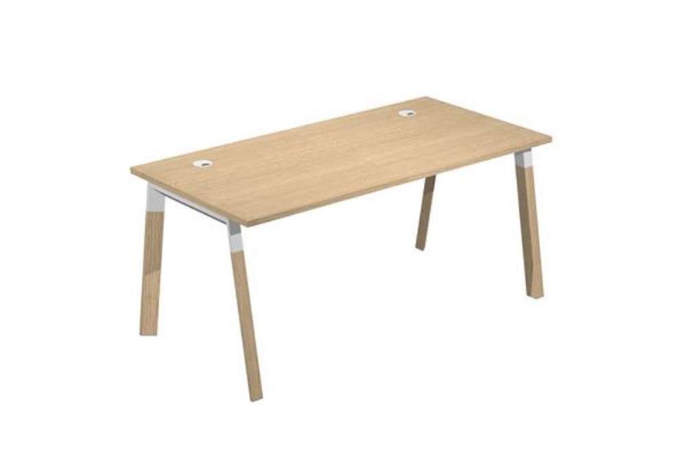 Immagine di Scrivania Woody Superior - 160 x 80 x 72,5 cm - piano rovere