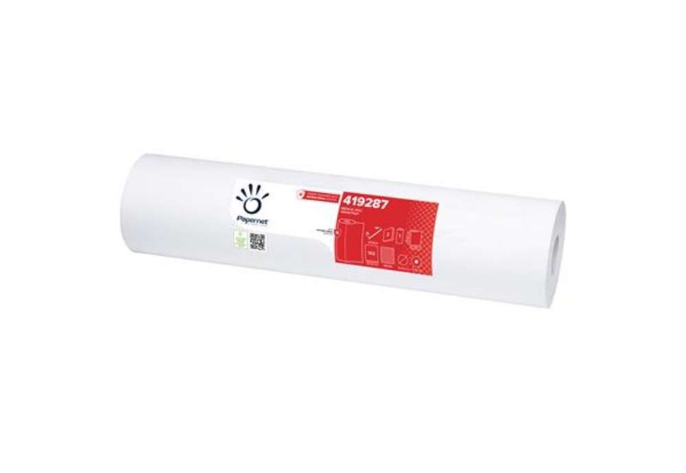 Immagine di Lenzuolino Medico Defend Tech - in rotolo - 59cm x 50mt - bianco - Papernet