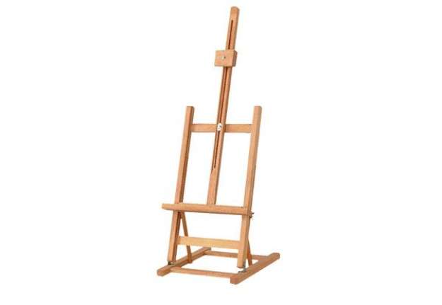 Immagine di Cavalletto da tavolo BIG - legno di faggio - altezza tela max. 53 cm - 28 x 32 x 96 cm - DOM