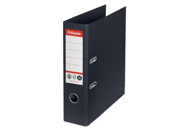 Immagine di Registratore a leva - CO2 neutral - dorso 75 mm - nero - Esselte