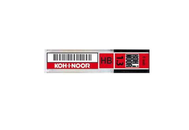 Immagine di Mina di ricambio - 1,3 mm - per portamine DH1500 - Koh.I.Noor - astuccio 6 pezzi