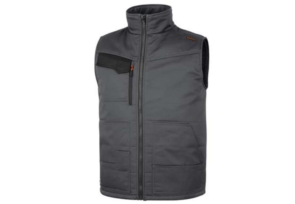 Immagine di Gilet Stockton3 - multitasche - taglia XL - grigio/arancio - Deltaplus