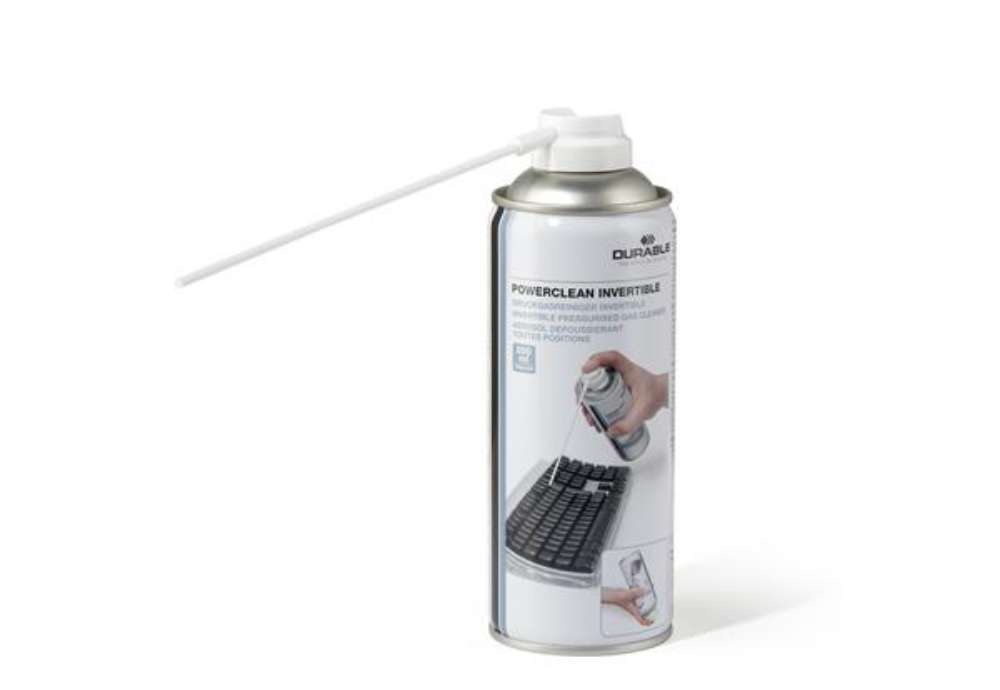 Immagine di Aria compressa - capovolgibile - per PC-tasteiere-stampanti - 200 ml - Durable