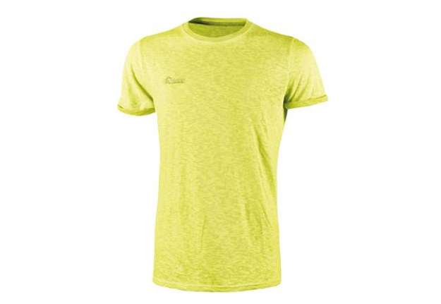 Immagine di Magliette a maniche corte - taglia M - fluo giallo - U-Power - conf. 3 pezzi
