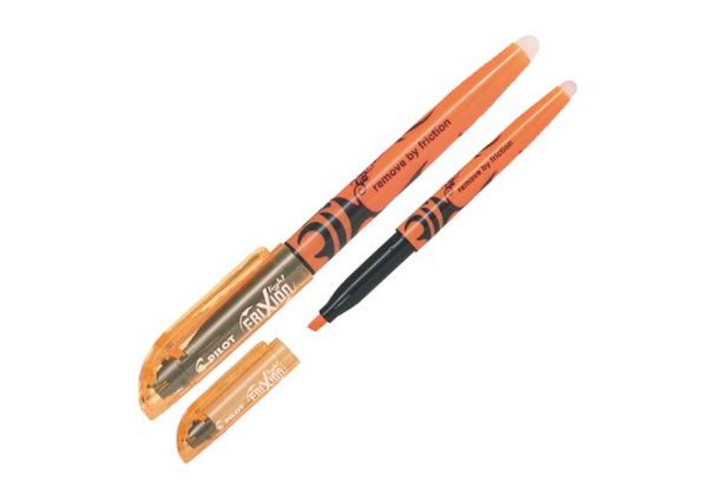 Immagine di Evidenziatore cancellabile Frixion Light - punta a scalpello 4,0mm - tratto 3,3mm - arancione - Pilo