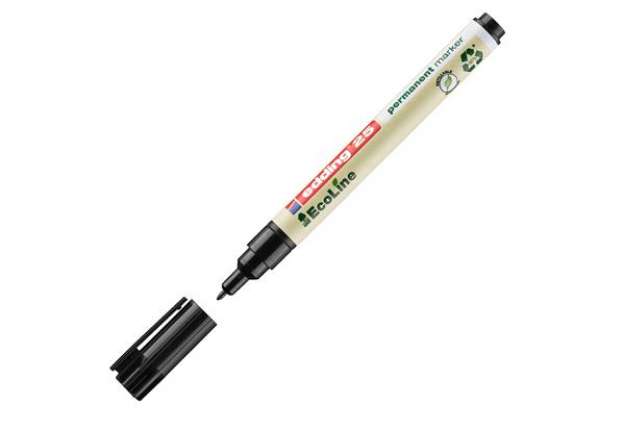 Immagine di Marcatore permanente 25 Ecoline - punta tonda 1.0 mm - nero - Edding