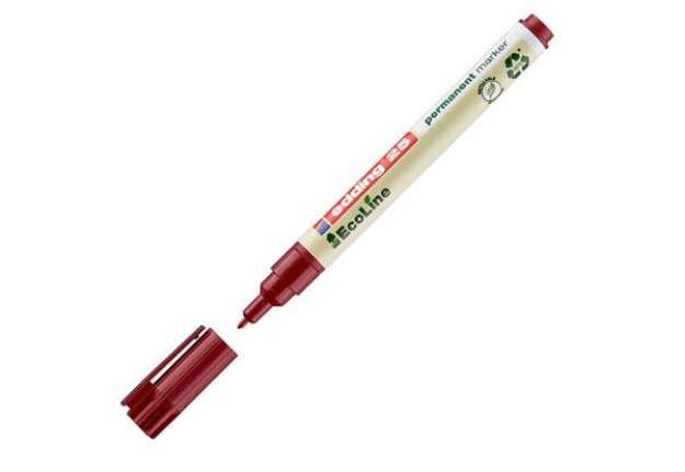 Immagine di Marcatore permanente 25 Ecoline - punta tonda 1.0 mm - rosso - Edding