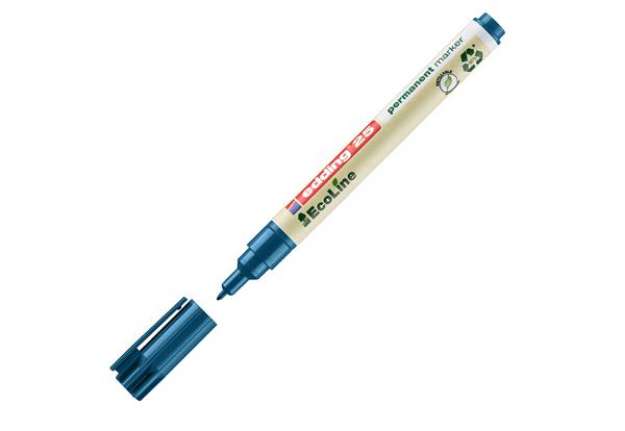 Immagine di Marcatore permanente 25 Ecoline - punta tonda 1.0 mm - blu - Edding