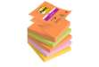 Immagine di Blocco Post-it Super Sticky Z Notes - R330-5SS-BOOS - 76 x 76 mm - colori Boost - 90 fogli - Post-it